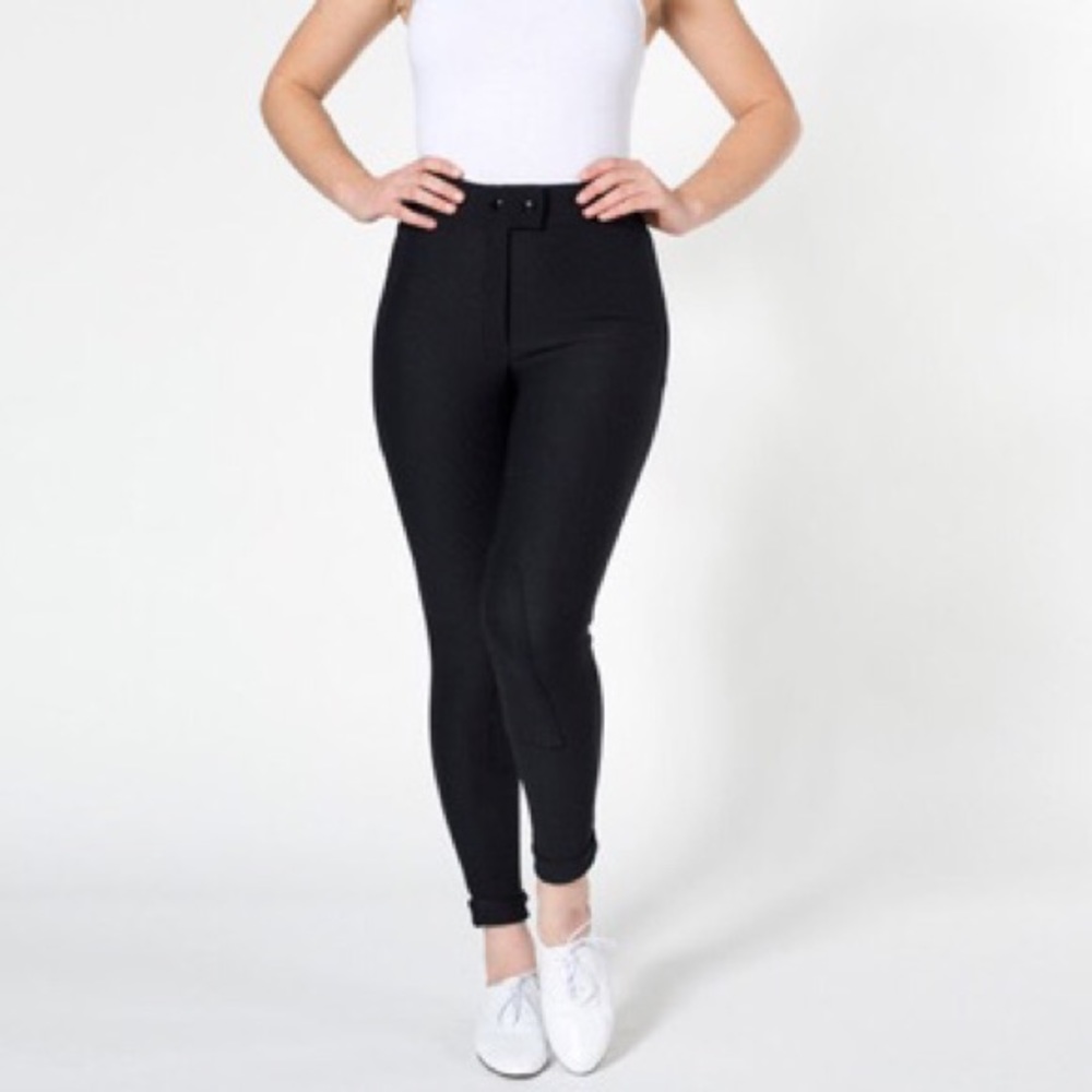 American apparel riding pants size XL black